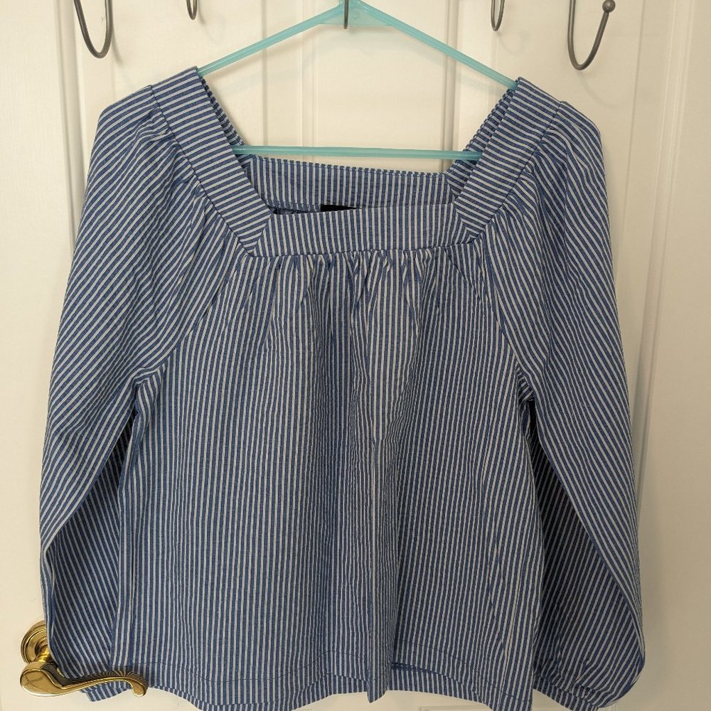 NWOT J.Crew Square Neck Shirt Small